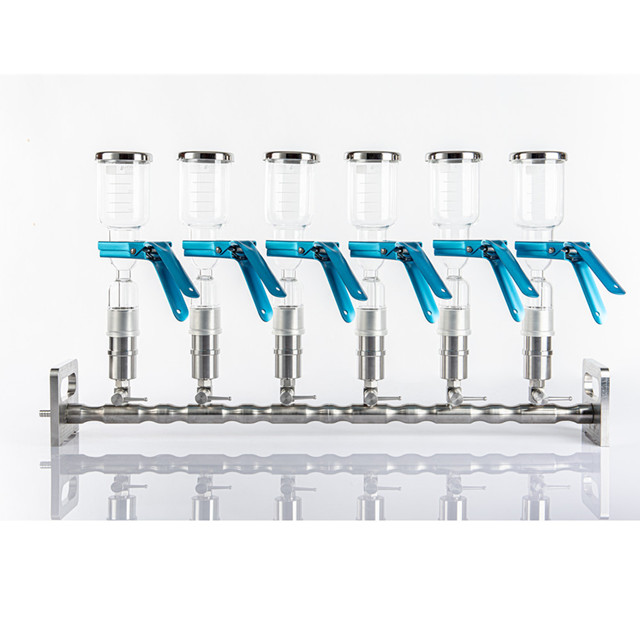 3-Branch Glass Funnel Type Manifolds Vacuum Filtration