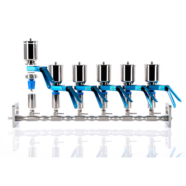 6-Branch Rubber Plug Type Manifolds Vacuum Filtration